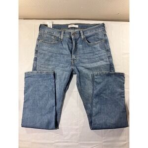 Levi Strauss‎ Signature Men Straight Leg Blue Denim Jeans W32 L30 Casual Pants